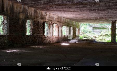 Wolfschanze, Wolfs Lair, Wolfs Fort - Adolf Hitlers Kommandozentrale an der Ostfront während des Zweiten Weltkriegs Rastenburg in Ostpreußen. Stockfoto