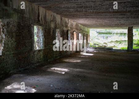 Wolfschanze, Wolfs Lair, Wolfs Fort - Adolf Hitlers Kommandozentrale an der Ostfront während des Zweiten Weltkriegs Rastenburg in Ostpreußen. Stockfoto