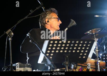 Roma, Italien. 24. September 2022. Roma Unplugged Festival in der Villa Dei Quintili und Via Appia Antica mit der P-Funkig Band, in einem Reisekonzert für die Via Appia Antica, Gegè Telesforo in der 'Impossible Tour 2022' in der Villa Dei Quintili Special Guest Arnaldo Santoro, Stimme, Matteo und Giovanni Cutello, Bläser und Trilok Gurtu. (Foto von Daniela Franceschelli/Pacific Press/Sipa USA) Quelle: SIPA USA/Alamy Live News Stockfoto