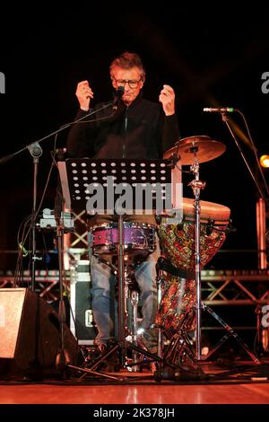 Roma, Italien. 24. September 2022. Roma Unplugged Festival in der Villa Dei Quintili und Via Appia Antica mit der P-Funkig Band, in einem Reisekonzert für die Via Appia Antica, Gegè Telesforo in der 'Impossible Tour 2022' in der Villa Dei Quintili Special Guest Arnaldo Santoro, Stimme, Matteo und Giovanni Cutello, Bläser und Trilok Gurtu. (Foto von Daniela Franceschelli/Pacific Press/Sipa USA) Quelle: SIPA USA/Alamy Live News Stockfoto