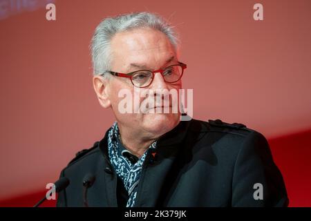 Solidaris (Union of Socialists Mutualities) Generalsekretär, Jean-Pascal Labille, abgebildet auf einem Parteitag der französischsprachigen sozialistischen Partei PS, Sonntag, 25. September 2022 in Brüssel. BELGA FOTO HATIM KAGHAT Stockfoto