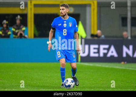 Italiens Jorginha während Italien gegen England, Fußballspiel der UEFA Nations League in Mailand, Italien, September 23 2022 Stockfoto