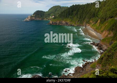 Heceta Head Lighthouse, Heceta Head Lighthouse State Park, Illinois Stockfoto
