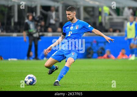 Italiens Jorginha während Italien gegen England, Fußballspiel der UEFA Nations League in Mailand, Italien, September 23 2022 Stockfoto