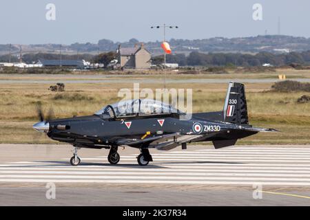 ZM330 Beechcraft T-6C Texan II Royal Air Force RAF Valley 01/09/2022 Stockfoto