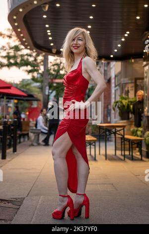 Toronto, Kanada. 15. September 2022. Anna Fishbeyn bei der „360 Galaxy“-Vorführung im Royal Cinema in Toronto. (Foto: Shawn Goldberg/SOPA Images/Sipa USA) Quelle: SIPA USA/Alamy Live News Stockfoto