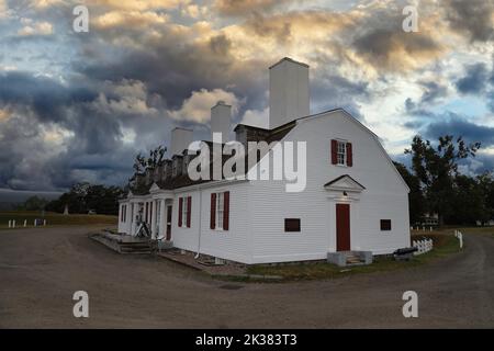 Detail der Fort Anne National Historic Site, Kanada Stockfoto