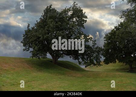 Detail der Fort Anne National Historic Site, Kanada Stockfoto