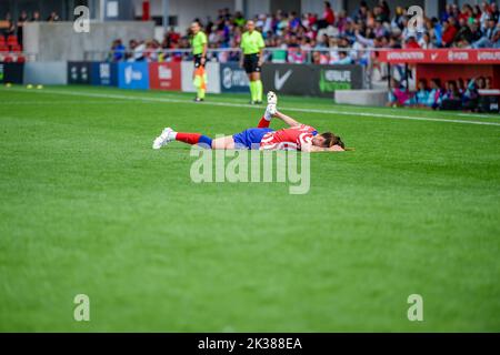 Madrid, Madrid, Spanien. 25. September 2022. ANDREA STASKOVA (9) während des Fußballspiels zwischen Atletico Madrid und Alaves in AlcalÃ¡ de Henares (Madrid, Spanien) im Wanda AlcalÃ¡-Stadion am Sonntag, 25. September 2022, gültig für die Spielwoche 3 der spanischen Liga der ersten Liga der Frauen, Liga F (Bildquelle: © Alberto Gardin/ZUMA Press Wire) Stockfoto