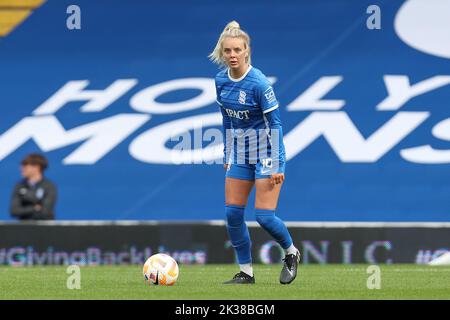 Birmingham, Großbritannien. 25. September 2022. Mollie Green #16 von Birmingham City während des Fa Women's Super League Spiels Birmingham City Women gegen Coventry United Women in St Andrews, Birmingham, Großbritannien, 25.. September 2022 (Foto von Simon Bissett/News Images) in Birmingham, Großbritannien am 9/25/2022. (Foto von Simon Bissett/News Images/Sipa USA) Quelle: SIPA USA/Alamy Live News Stockfoto