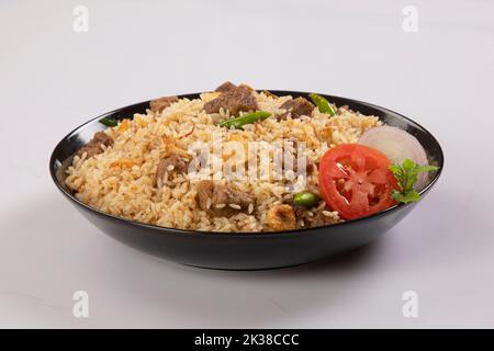 Beef-Tehari im bengalischen Stil Stockfoto