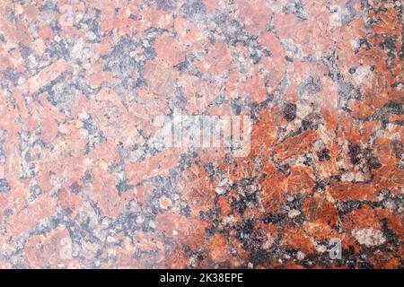 Roter Marmorhintergrund oder Textur Nahaufnahme, Makrofoto Stockfoto