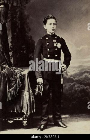 Der junge Napoléon Eugène, Louis dit Louis Napoléon, Prinz Imperial (1856-1879). Stockfoto