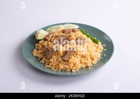 Beef-Tehari im bengalischen Stil Stockfoto