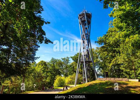 Burgturm (Aussichtsturm Schlossberg) in Schlossberg, Freiburg im Breisgau, Deutschland Stockfoto