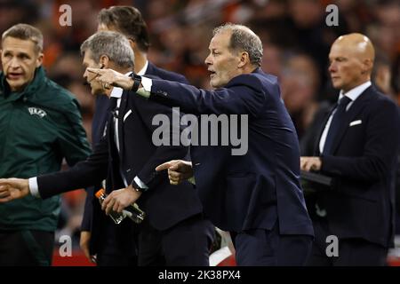 Amsterdam, Niederlande. 25. September 2022. AMSTERDAM - Holland Assistant Trainer Danny Blind beim UEFA Nations League Spiel zwischen den Niederlanden und Belgien in der Johan Cruijff Arena am 25. September 2022 in Amsterdam, Niederlande. ANP MAURICE VAN STEEN Kredit: ANP/Alamy Live Nachrichten Stockfoto