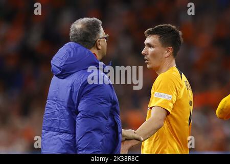 Amsterdam, Niederlande. 25. September 2022. AMSTERDAM - Steven Berghuis aus Holland während des Spiels der UEFA Nations League zwischen den Niederlanden und Belgien in der Johan Cruijff Arena am 6. August 2022 in Amsterdam, Niederlande. KOEN VAN WEEL Credit: ANP/Alamy Live News Stockfoto