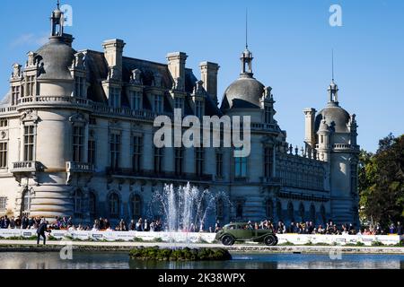 Illustration während der Ausgabe 6. der Chantilly Arts & Elegance - Richard Mille auf der Domaine du Château de Chantilly, vom 24. Bis 25. September 2025, in Chantilly, Frankreich - Foto Julien Delfosse / DPPI Stockfoto