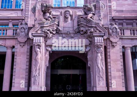 Detail Fassade, Mannheimer Rosengarten Konzerthalle und Kongresszentrum in Mannheim, Deutschland Stockfoto