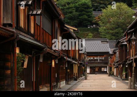 Landschaft der alten Hauptstadt Japans, „Kanazawa Higashi Chaya District“ Stockfoto