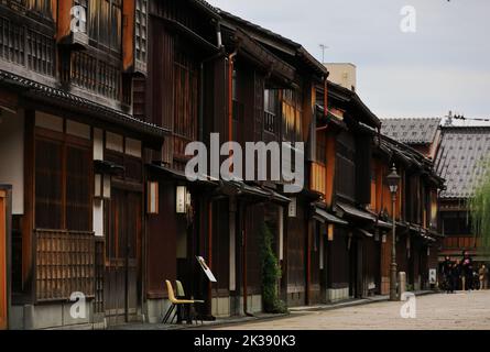 Landschaft der alten Hauptstadt Japans, „Kanazawa Higashi Chaya District“ Stockfoto