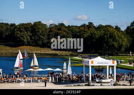 Illustration während der Ausgabe 6. der Chantilly Arts & Elegance - Richard Mille auf der Domaine du Château de Chantilly, vom 24. Bis 25. September 2025, in Chantilly, Frankreich - Foto Julien Delfosse / DPPI Stockfoto