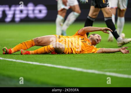 Amsterdam, Niederlande. 25. September 2022. AMSTERDAM, NIEDERLANDE - 25. SEPTEMBER: Daley Blind of the Netherlands während der UEFA Nations League Ein Spiel der Gruppe 4 zwischen den Niederlanden und Belgien in der Johan Cruijff Arena am 25. September 2022 in Amsterdam, Niederlande (Foto von Peter Lous/Orange Picics) Credit: Orange Pics BV/Alamy Live News Stockfoto