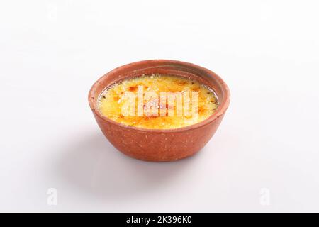 payes kheer arometicc Reispudding auf weiß isoliert Stockfoto