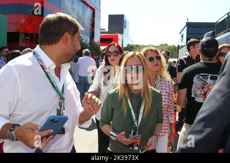 Giorgia Meloni (ITA) italienischer Premierminister im Fahrerlager des F1 Italienischen GP 2022 in Monza Stockfoto