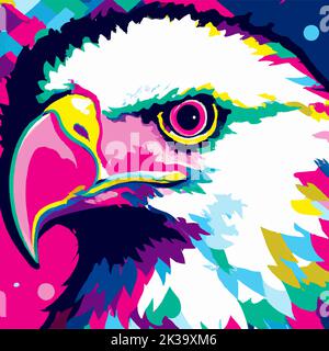 eagle Pop Art Stockfoto