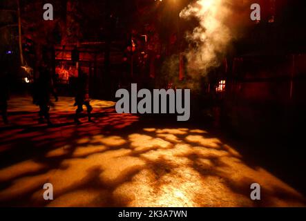 Buena Park, California, USA 22.. September 2022 Knott's Scary Farm Halloween-Treffpunkt Eröffnungsabend am 22. September 2022 in Buena Park, Kalifornien, USA. Foto von Barry King/Alamy Stockfoto Stockfoto