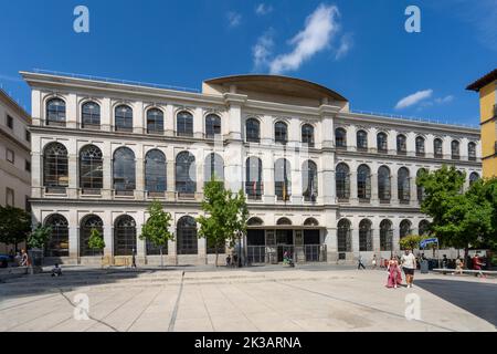 Madrid, Spanien. September 2022. Das königliche Oberkonservatorium des Musikgebäudes im Stadtzentrum Stockfoto