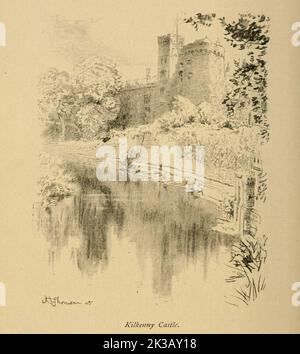 Kilkenny, Castle illustriert von Hugh Thomson aus dem Buch „The Famous Cities of Ireland“ von Gwynn, Stephen Lucius, Herausgeber: Dublin, Maunsel & Co., ; New York, The Macmillan Co 1915 Stockfoto