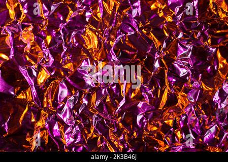 Abstrakter Folienhintergrund mit Farblicht Stockfoto