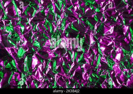 Abstrakter Folienhintergrund mit Farblicht Stockfoto