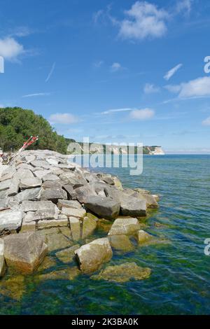 Blick vom Dorf Vitt auf die Kap Arkona auf Rügen, ostsee, Mecklenburg-Vorpommern, Deutschland Stockfoto