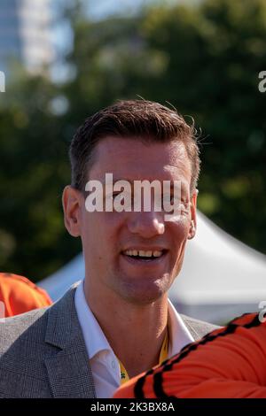 Niels Meijr Beim Tag Der Offenen Tür Der Johan Cruijff Foundation In Amsterdam, Niederlande 21-9-2022 Stockfoto