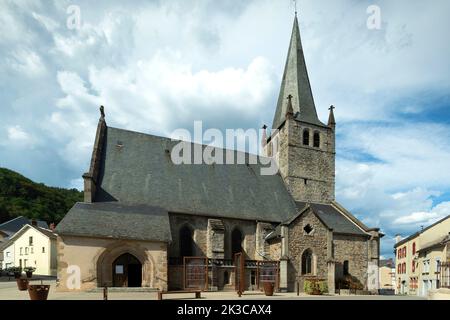 Bort-les-Orgues. Kirche Saint Germain . Saint Remede und Correze. Nouvelle Aquitaine. Frankreich Stockfoto