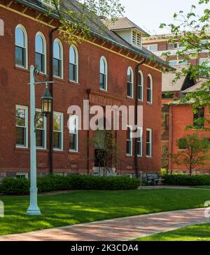 East Lansing MI - 14. Mai 2022: Vor dem alten Entomologiegebäude an der MSU Stockfoto