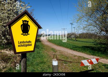 Landschaftsschutzgebiet am Oberwartha-Reservoir, dem Pumpspeicherwerk in Dresden Stockfoto