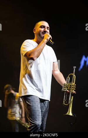 Ibrahim Maalouf spielt am 14. Juli 2022 beim Montreux Jazz Festival in Montreux, Schweiz. Foto von Loona/ABACAPRESS.COM Stockfoto