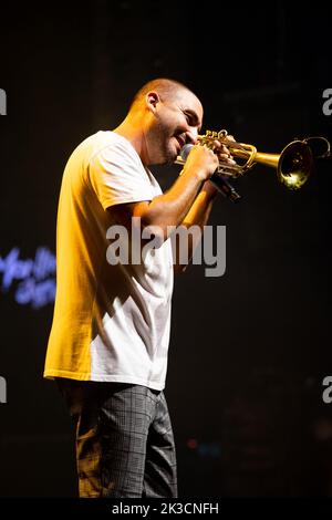 Ibrahim Maalouf spielt am 14. Juli 2022 beim Montreux Jazz Festival in Montreux, Schweiz. Foto von Loona/ABACAPRESS.COM Stockfoto