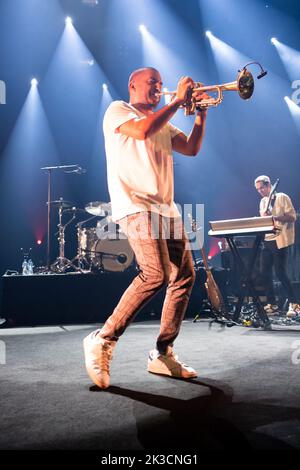 Ibrahim Maalouf spielt am 14. Juli 2022 beim Montreux Jazz Festival in Montreux, Schweiz. Foto von Loona/ABACAPRESS.COM Stockfoto