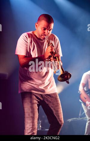 Ibrahim Maalouf spielt am 14. Juli 2022 beim Montreux Jazz Festival in Montreux, Schweiz. Foto von Loona/ABACAPRESS.COM Stockfoto