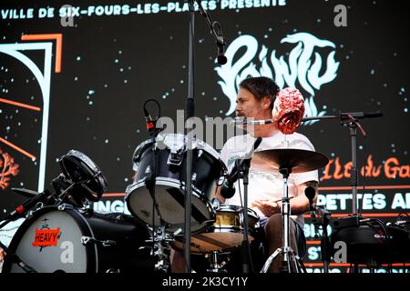 BEAK> POINTU Festival, Six Fours, FRANKREICH, 01/07/2022 Florent 'MrCrash' B. Stockfoto