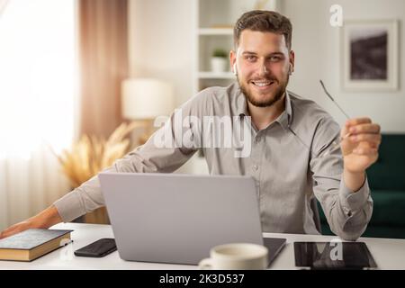 Glücklicher Student Stockfoto