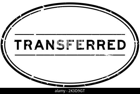 Grunge schwarz übertragen Wort oval Gummi Siegel Stempel auf weißem Hintergrund Stock Vektor