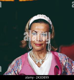 Ingrid van Bergen, deutsche Schauspielerin, Synchronsprecherin, Portrait, Deutschland, 1992. Ingrid van Bergen, deutsche Schauspielerin, Sprecherin, Porträt, Deutschland, 1992. Stockfoto