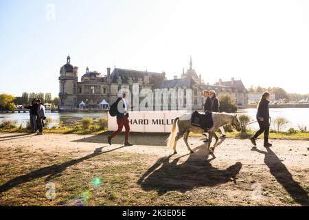 Ambiente während der Ausgabe 6. der Chantilly Arts & Elegance - Richard Mille auf der Domaine du Château de Chantilly, vom 24. Bis 25. September 2025, in Chantilly, Frankreich - Foto Antonin Vincent / DPPI Stockfoto