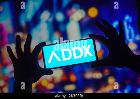 Brasilien. 26. September 2022. In dieser Abbildung wird das ADDX-Logo auf einem Smartphone angezeigt. Kredit: SOPA Images Limited/Alamy Live Nachrichten Stockfoto